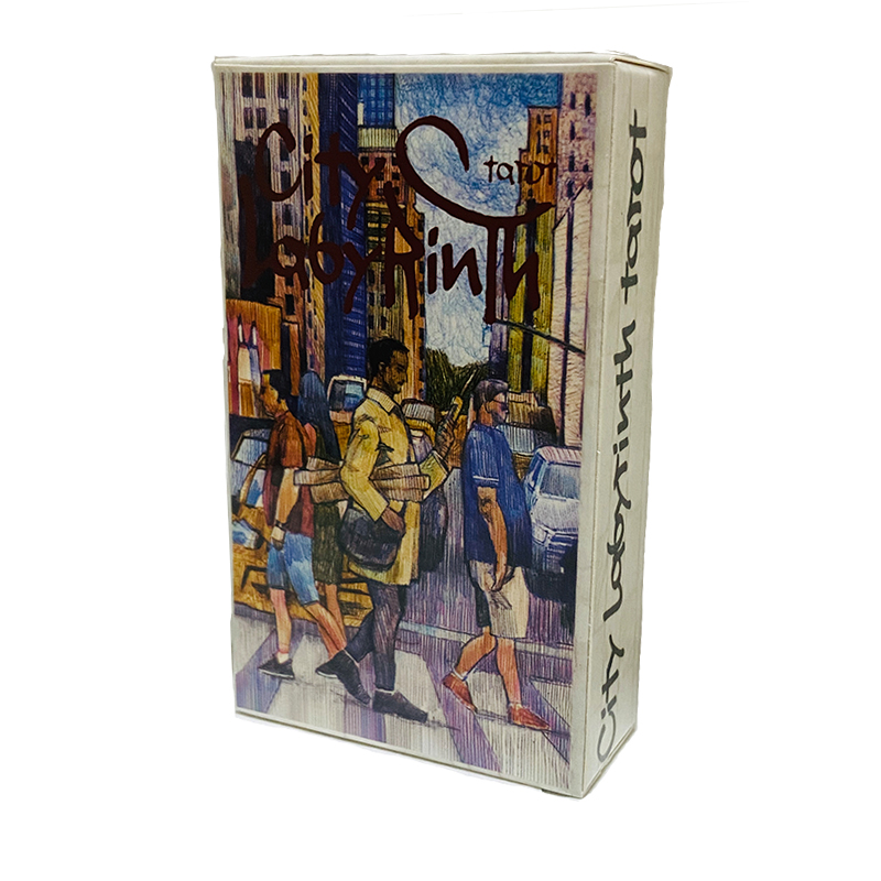 Tarot Cards Deck With Guidebook - シティラビリンス タロットカード 78枚組 英語版 ボードゲーム セルフケア