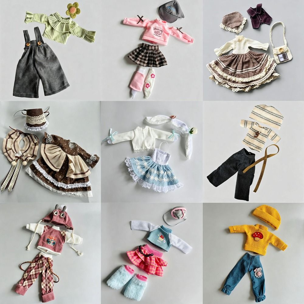 Bjd Doll 1 6 Full Set With Clothes - 30cmフィットドール服セット ロリータスタイル 1/6スケール BJDドール衣装セット フルセット おもちゃアクセサリー