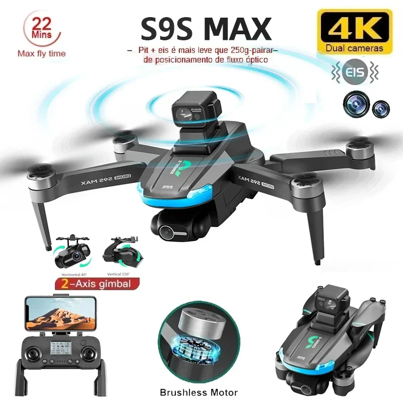 Fpv Brushless Rc Drone 4K - 新しい S9S MAX ミニドローン 4K 2