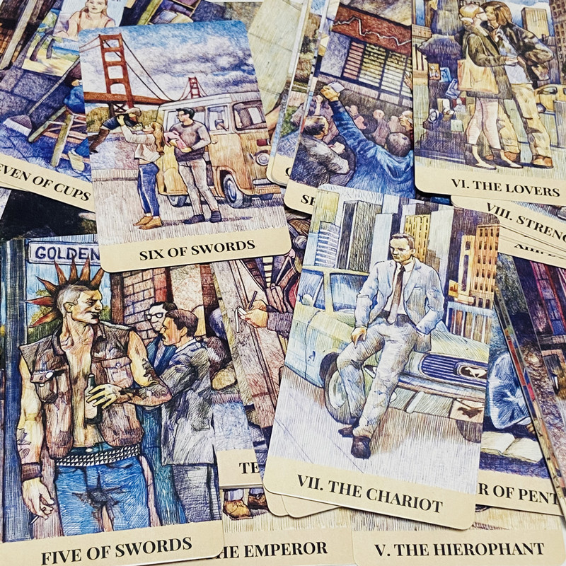シティラビリンス タロットカード 78枚組 英語版 ボードゲ - Tarot Cards Deck With Guidebook のレビューと価格