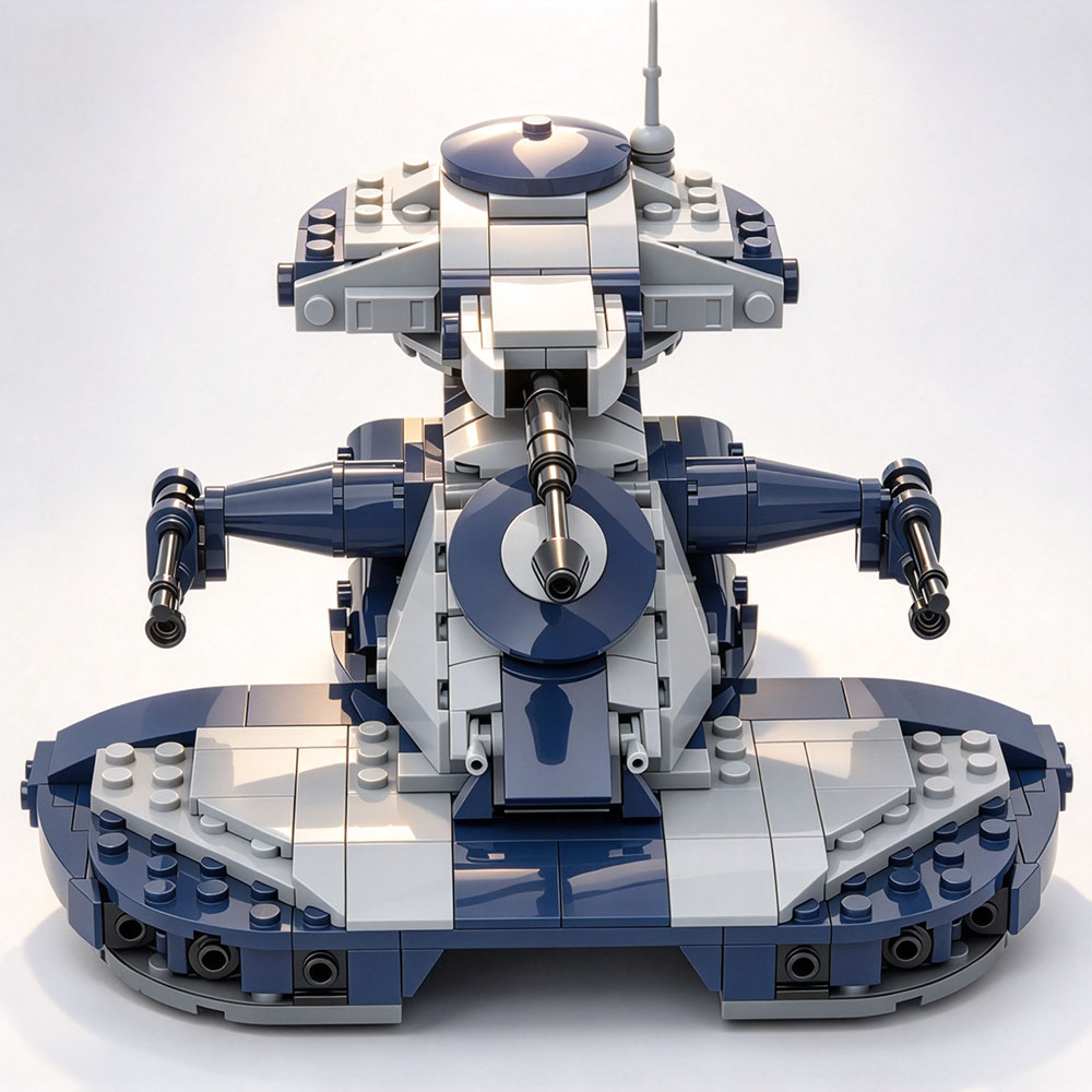 MOC クラシック・スター・ムービー アクセサリー ミリタリ - Lego Compatible Military Tank のレビューと価格