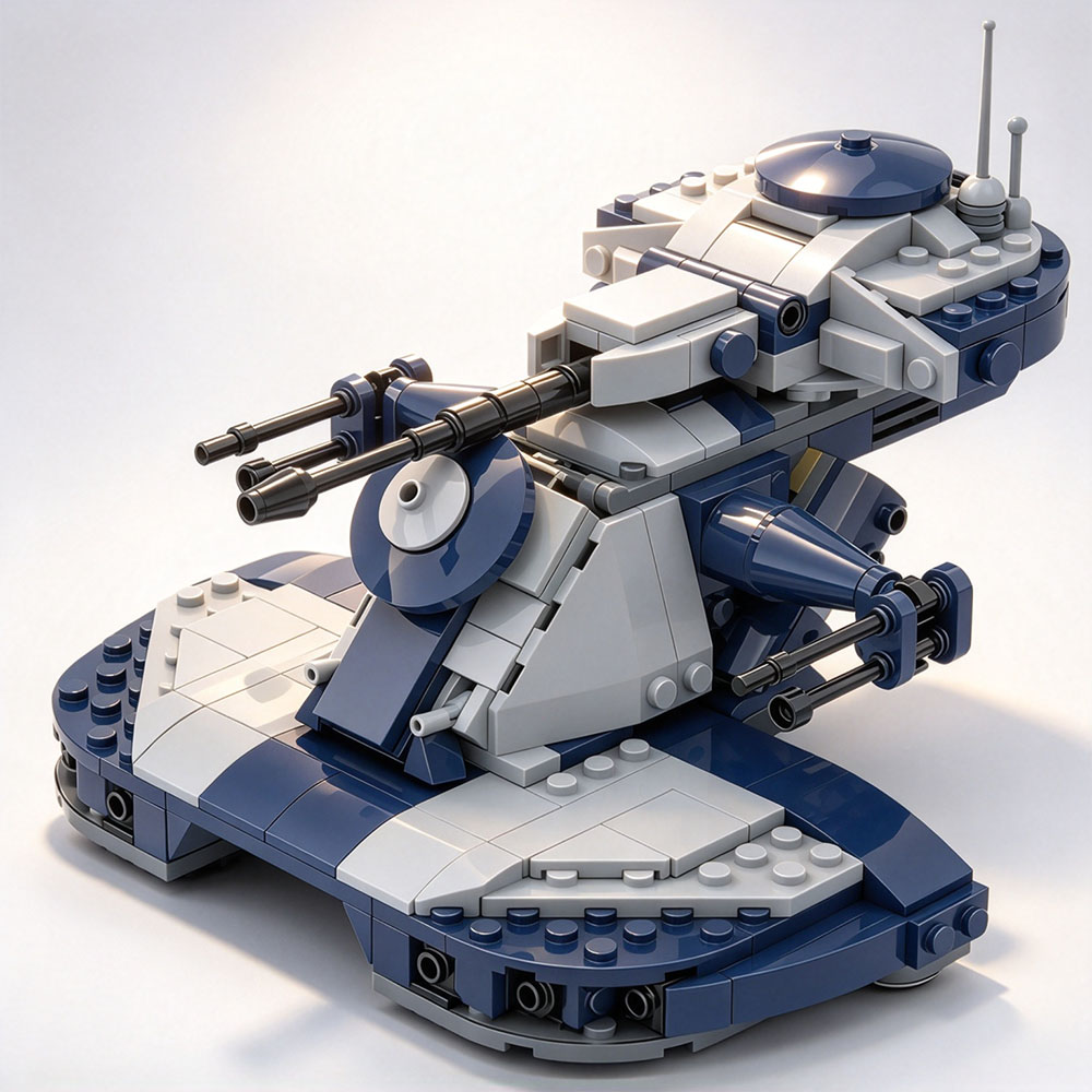 MOC クラシック・スター・ムービー アクセサリー ミリタリ - Lego Compatible Military Tank のレビューと価格
