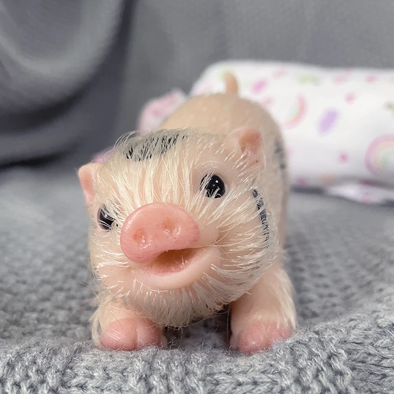 5インチスマイルフェイスリボーンピッグドール、とても柔らかい - Reborn Baby Doll Silicone Realistic のレビューと価格