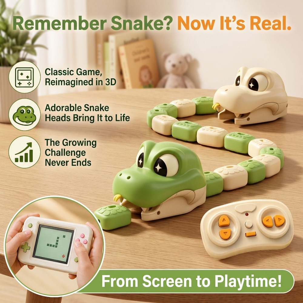 リモコン操作のグリーディスネーク磁気アタッチメント玩具、2人 - Remote Control Toys のレビューと価格