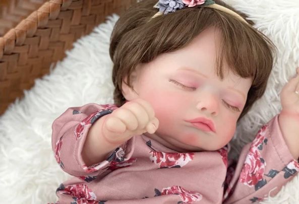 全身ビニールシリコン生まれ変わった人形、眠っている赤ちゃん、 - Reborn Baby Doll Silicone Realistic のレビューと価格